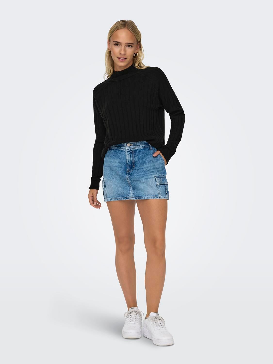 ONLNEW Strickpullover Black