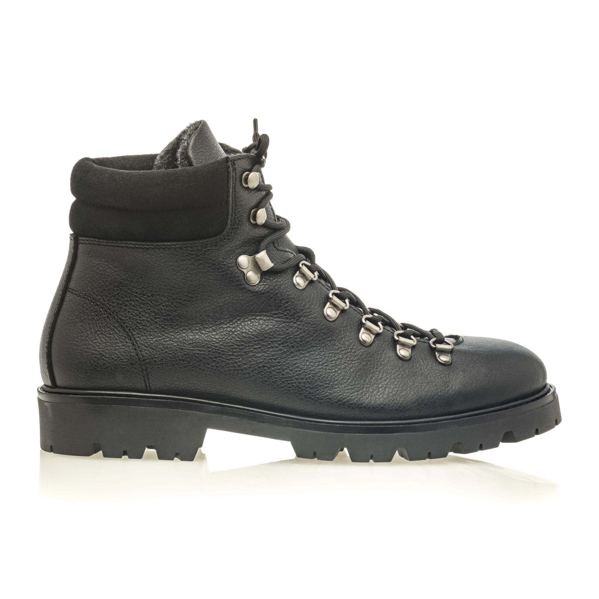 Boots Homme en cuir noir