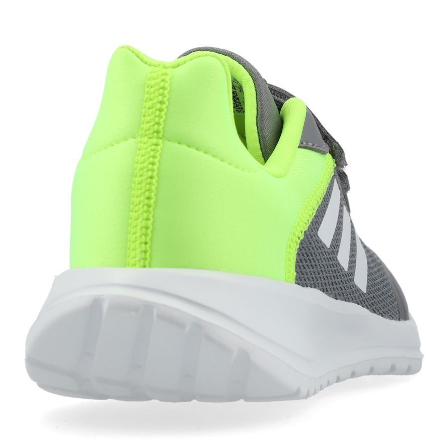 adidas Chaussures de Running Tensaur Run 2.0 Velcro - Gris/Blanc/Lucid Lemon Enfant