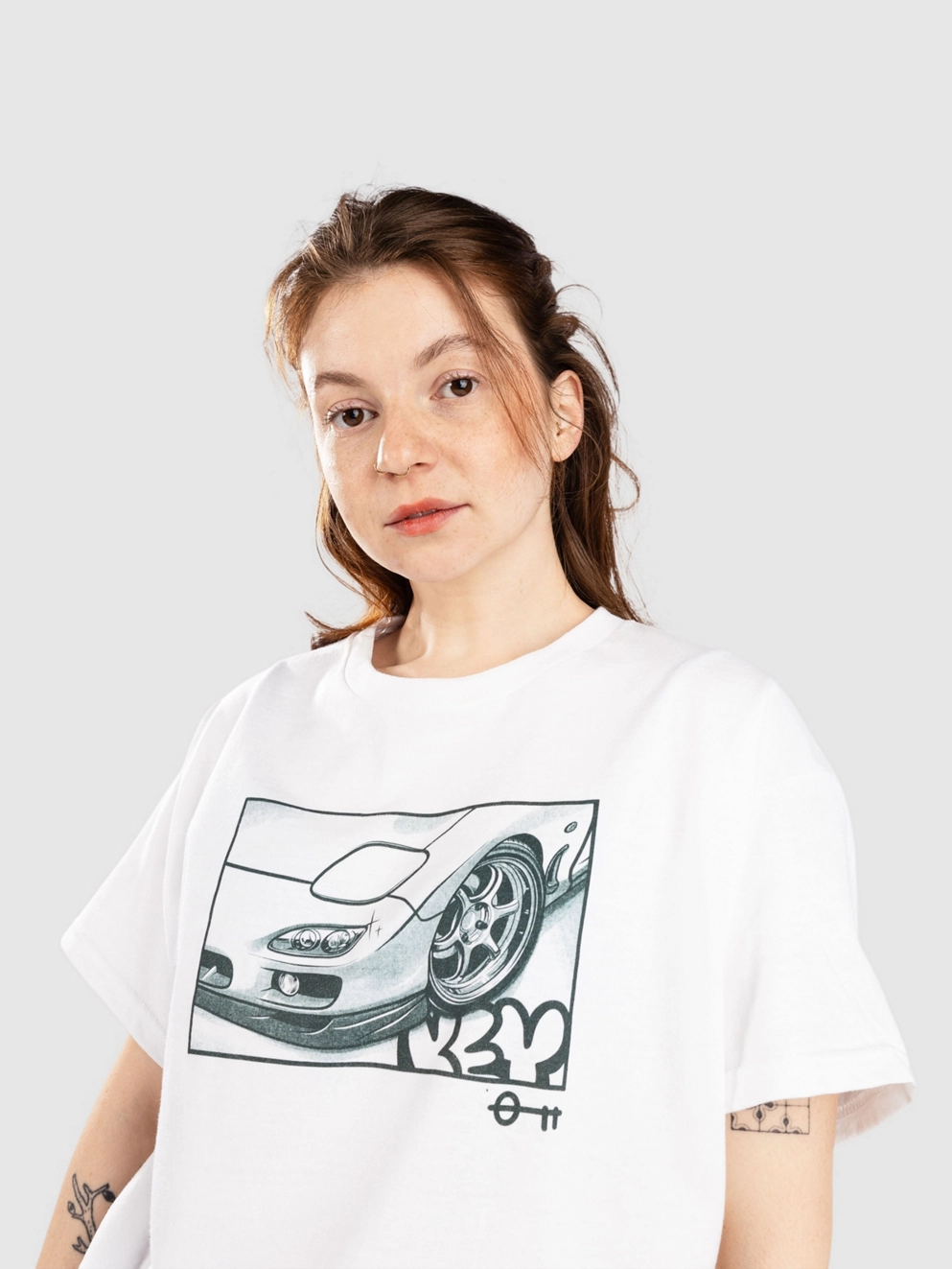 Key Street Halftone T-Shirt white