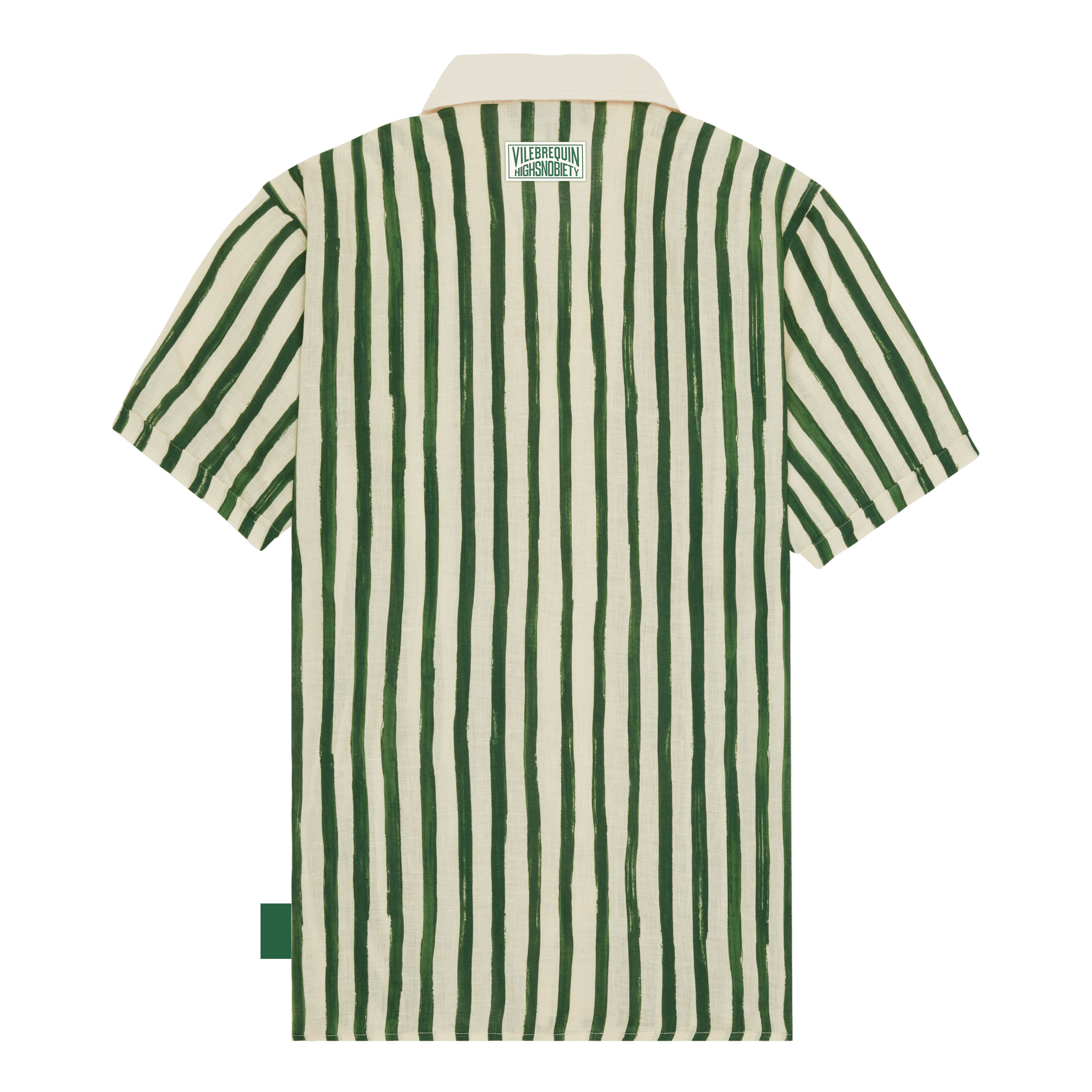 Chemise bowling en lin homme HS Stripes - Vilebrequin x Highsnobiety | Site Vilebrequin | HARZ3U50