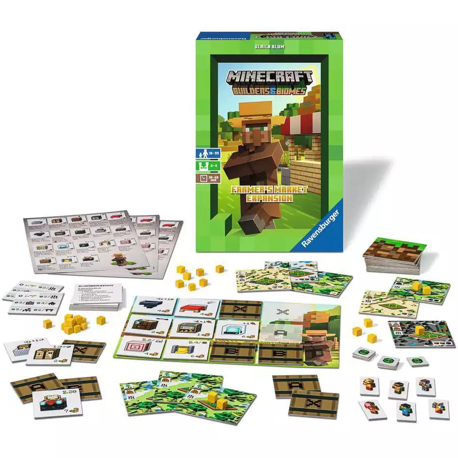 Ravensburger Minecraft Builders & Biomes Farmers Market Expansion bunt