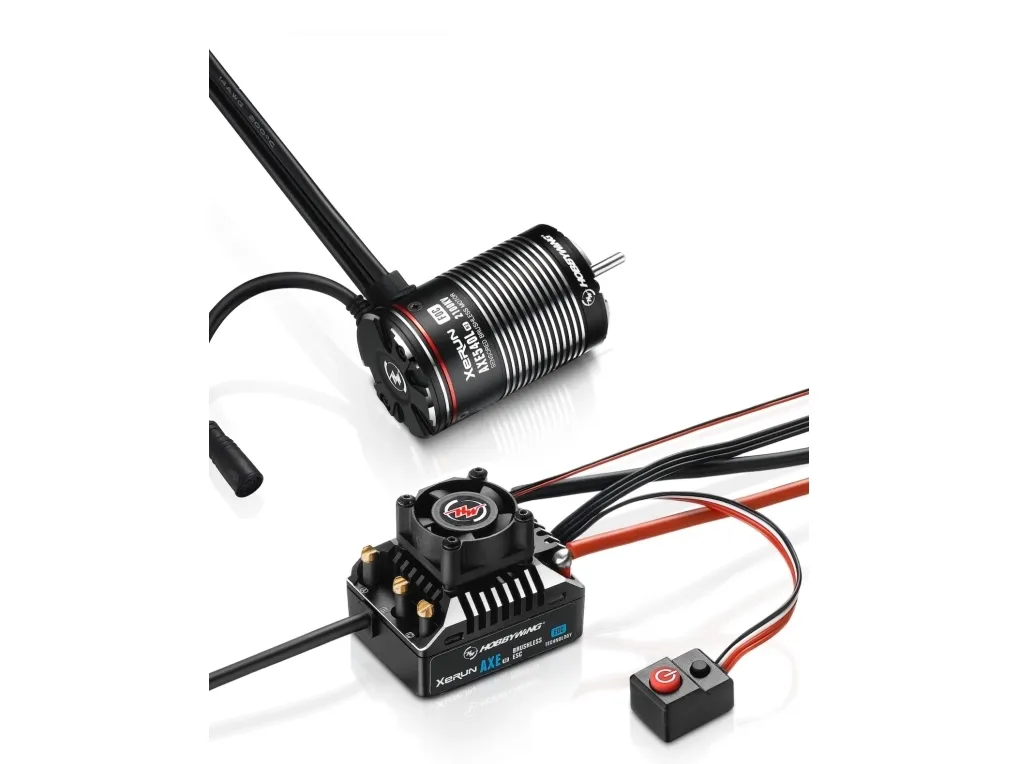 Hobbywing XERUN AXE 540L R2, ESC   Motorsæt, Sort, Rød