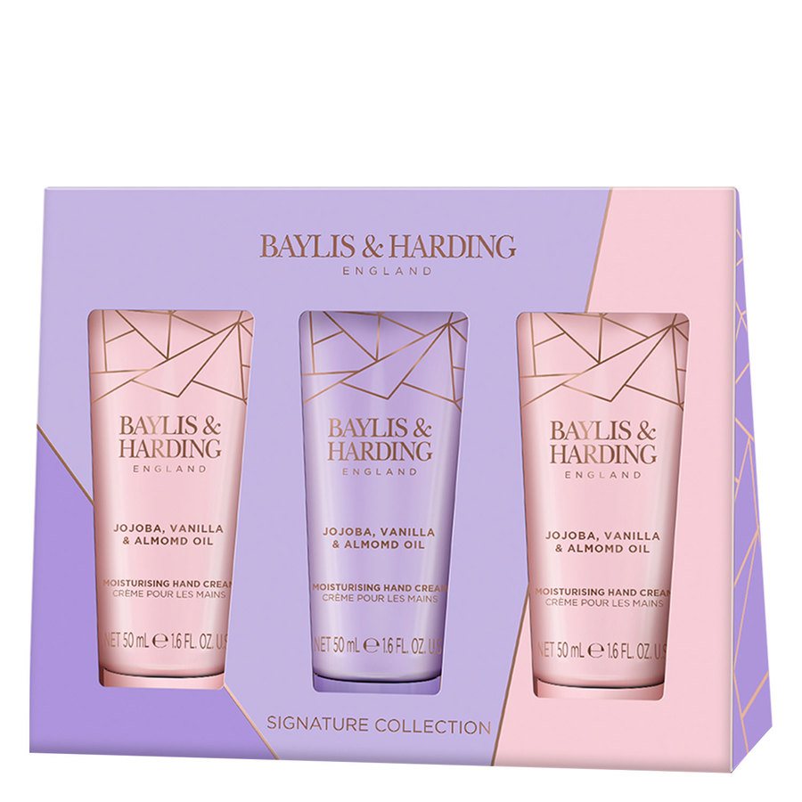 Baylis & Harding Jojoba, Vanilla & Almond Oil Hand Cream Trio Set