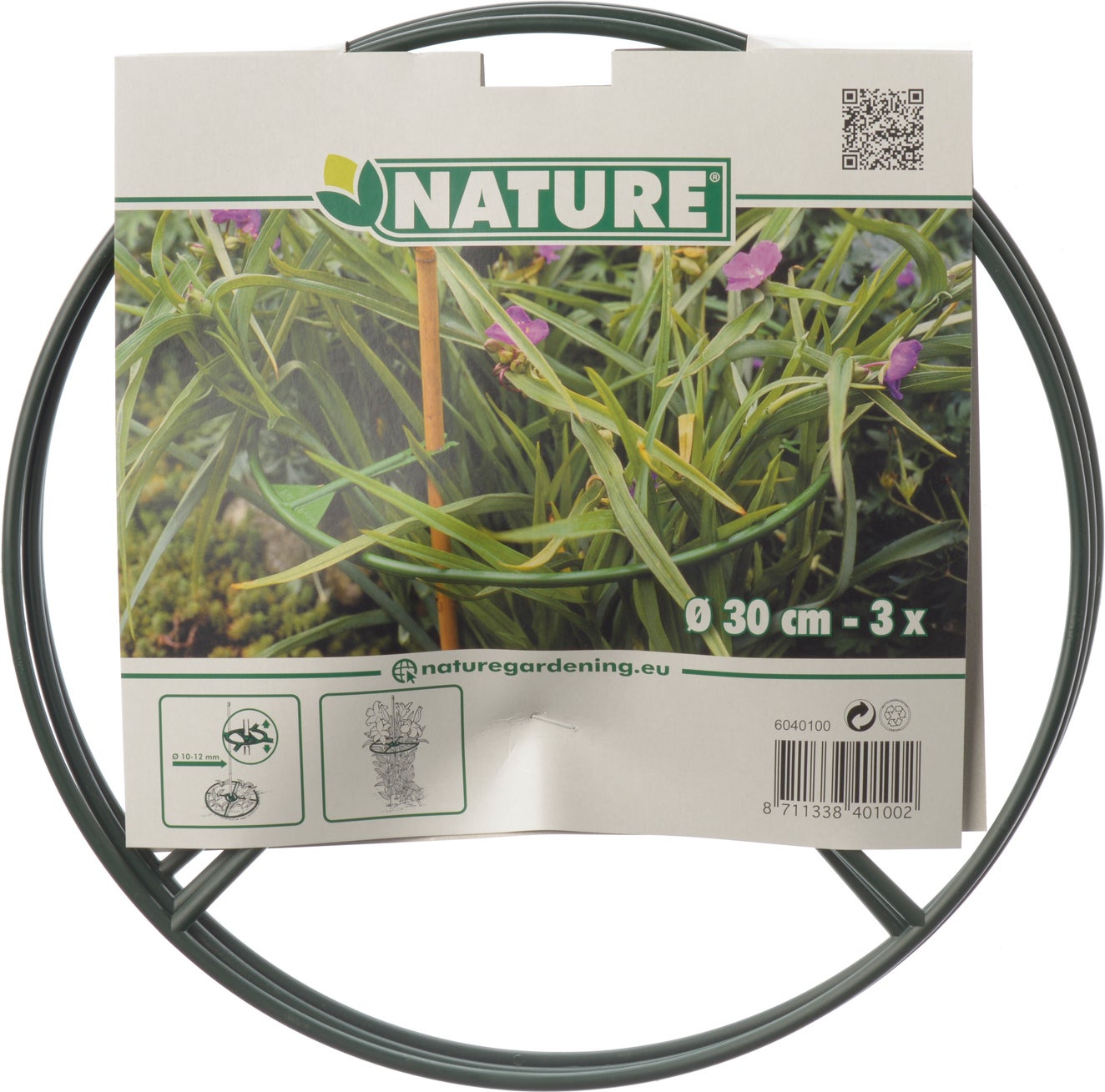 Nature plantensteunen D 30 cm 3 stuks