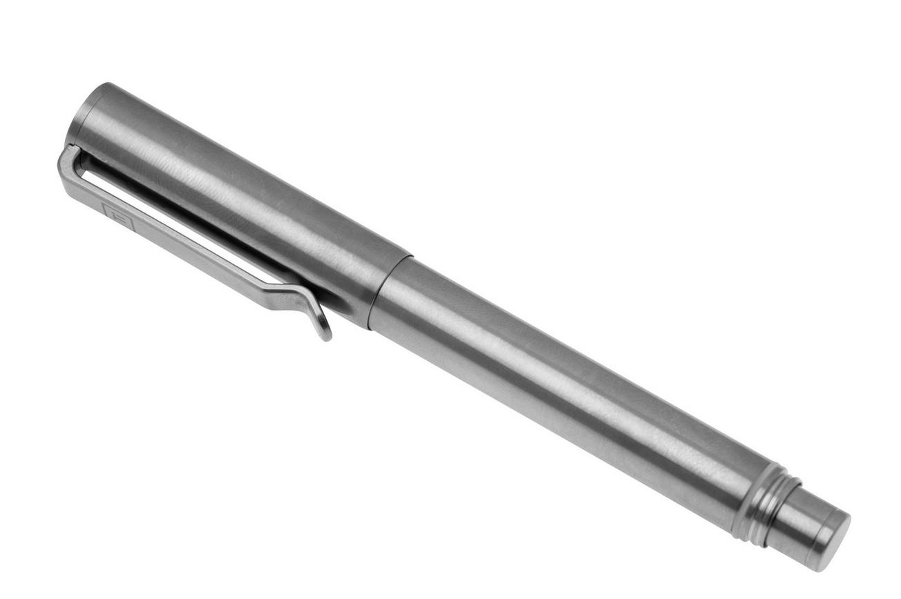 Big Idea Design Ti Arto EDC Pen ARTO-RW Machined Raw Titanium, ultimate refill friendly everyday carry pen