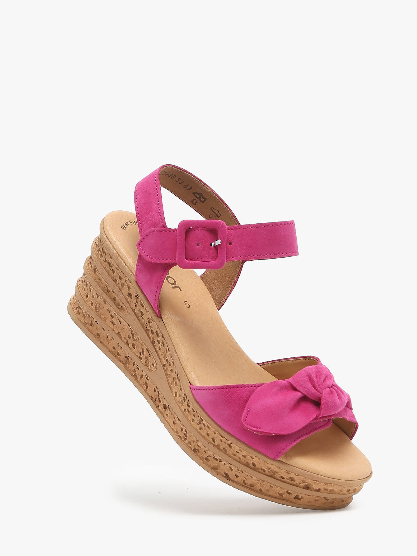 Sandales semelle compense en cuir GABOR