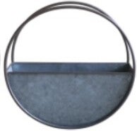Intratuin muur bloempot Tonny grijs D 38 H 10 cm