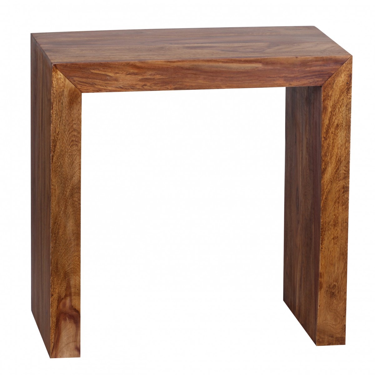 Beistelltisch - braun gebeizt - Sheesham massiv - 60 cm breit