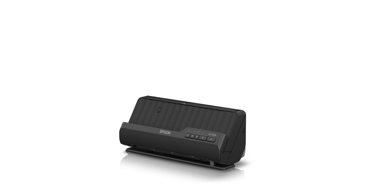 EpsonES-C320W compacte A4-documentscanner met Wi-Fi-connectiviteit en U-traject  (Zwart, A4, A5, A6, B5)