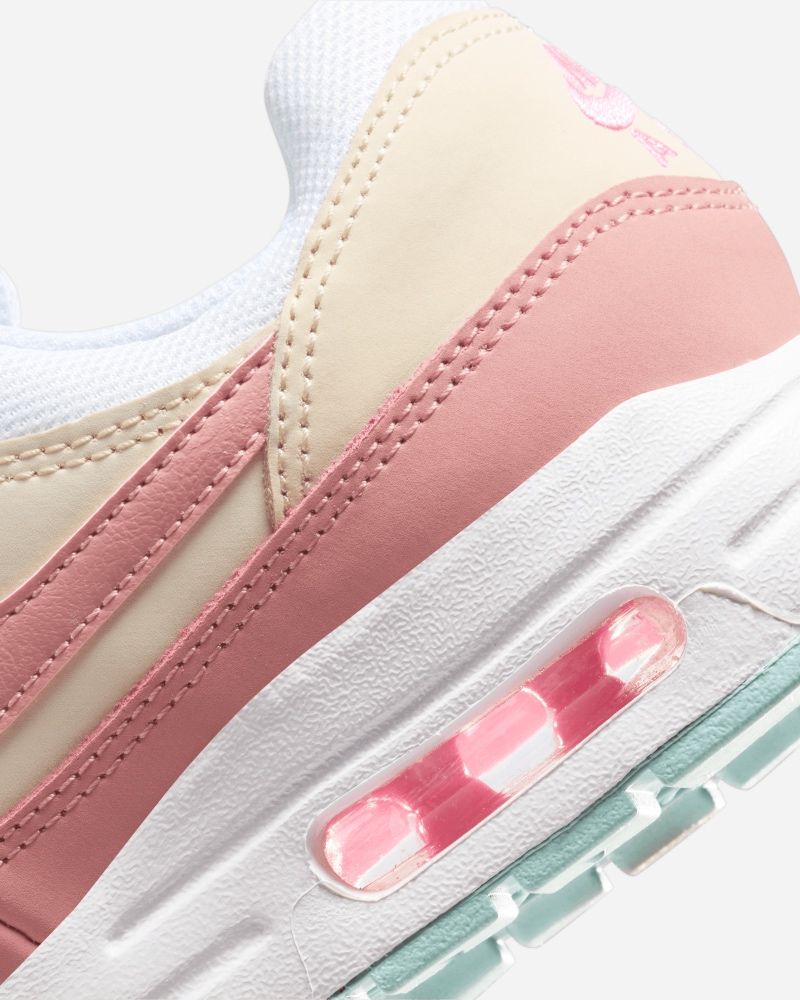 Chaussures Nike Air Max 1 Blanc & Rose pour enfant