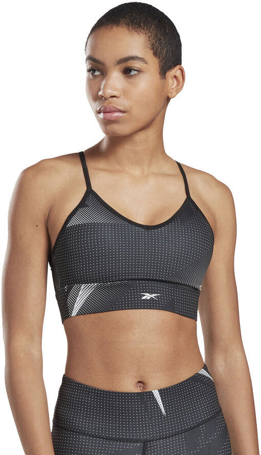 Reebok Meet You There AOP Tri-Back sports bh Grå