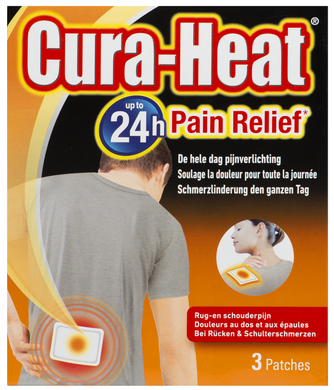 Cura Heat Warmtepack Rug- En Schouder (3 stuks)
