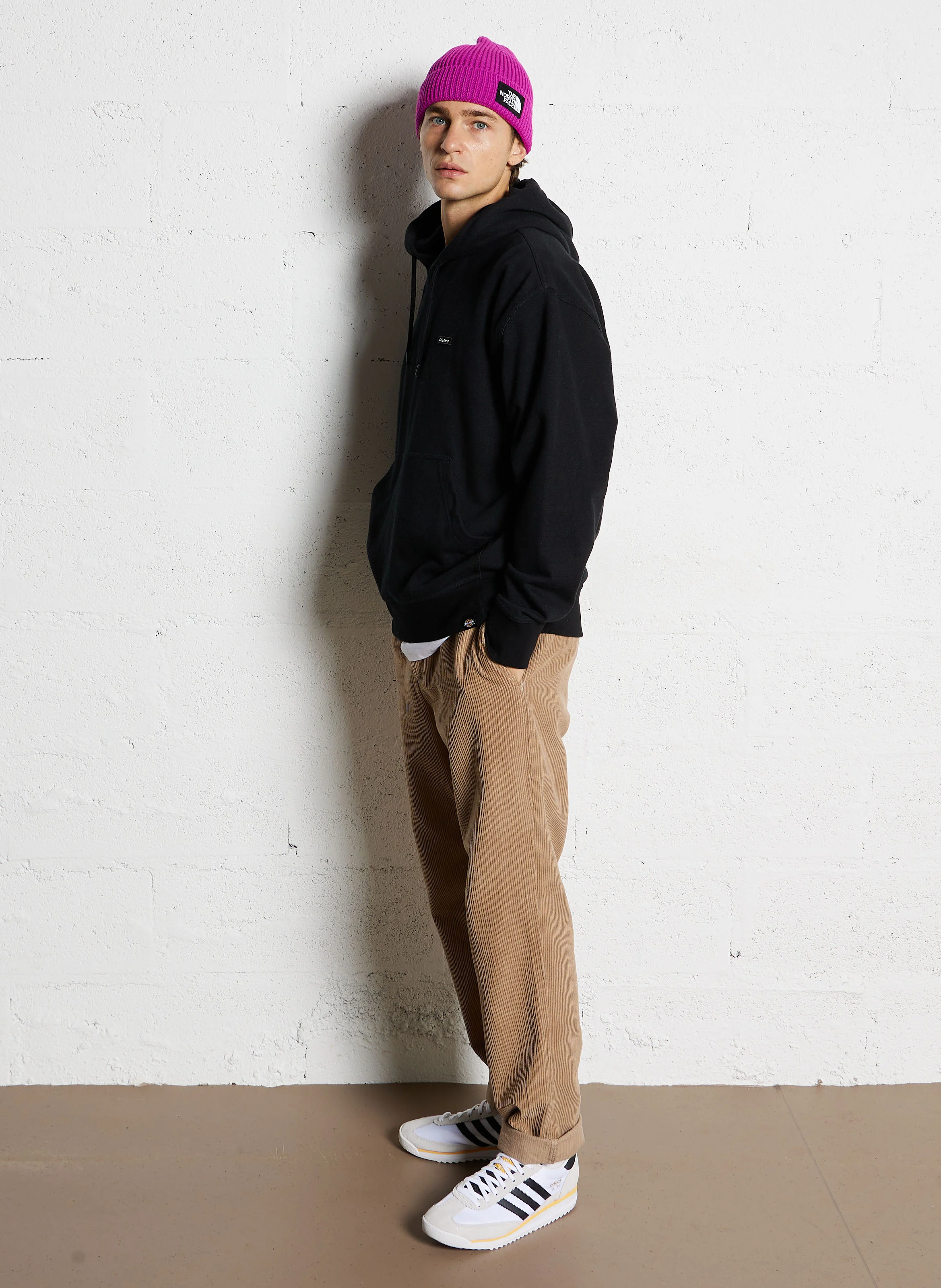 CLANCY - Sweat ample à capuche en coton | Noir
