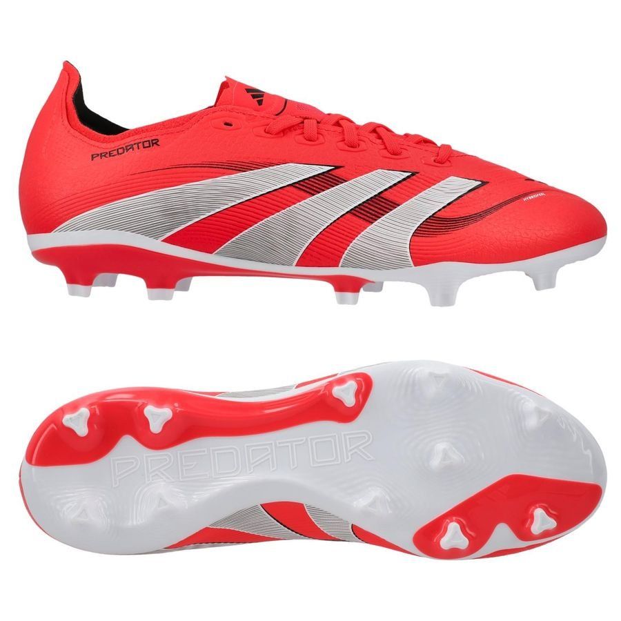 adidas Predator League FG/AG Pure Victory - Lucid Red/Blanc/Noir