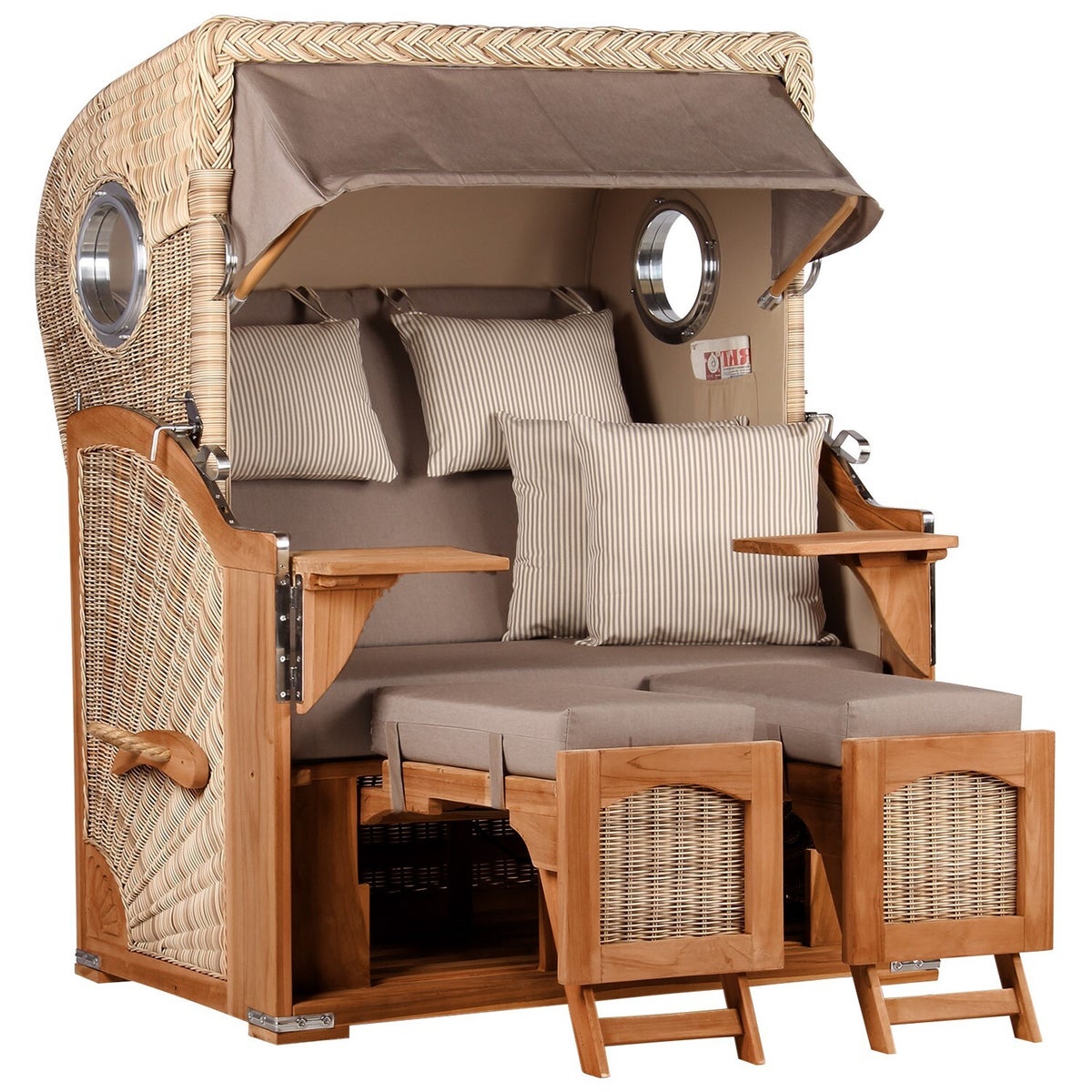 Strandstoel Rantum Teak PE kuip Design 534