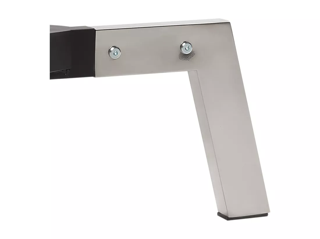Chaise longue en tissu bleu marine LOIRET