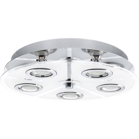 Cabo loftlampe - krom/hvid