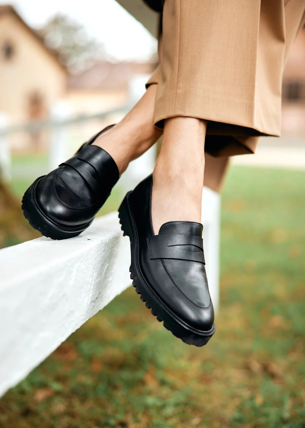 MOCASSIN CAMELIA CUIR NOIR