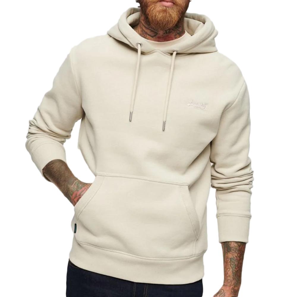 Superdry Sweat Beige Homme Superdry Essential Logo