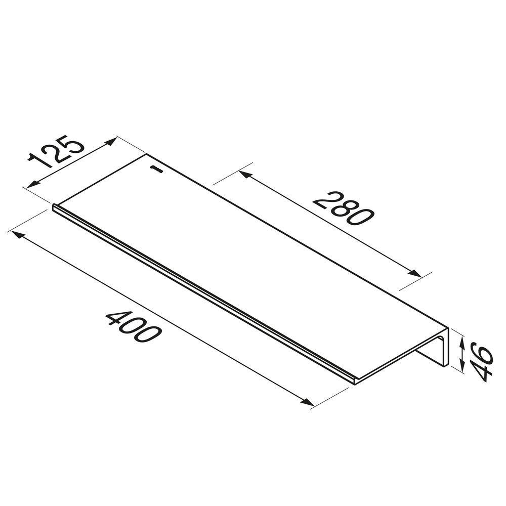 Geesa Leev planchet 40cm zwart