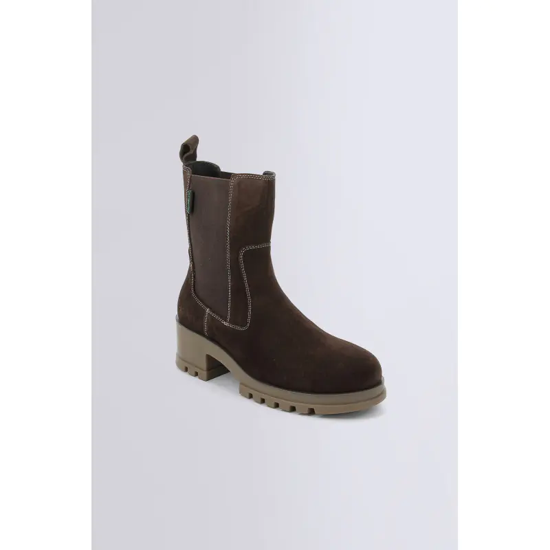 KICK HAPPY MARRON BOOTS Cuir Femme