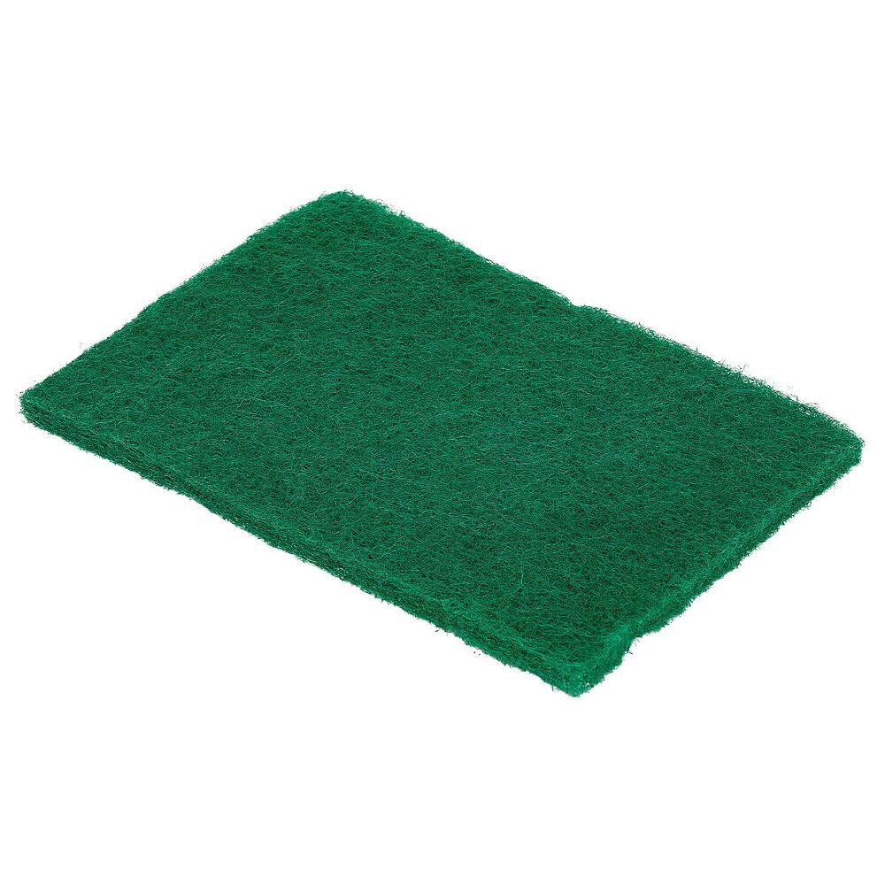Lot de 5 tampons à récurer grattants 15x10cm polyester vert