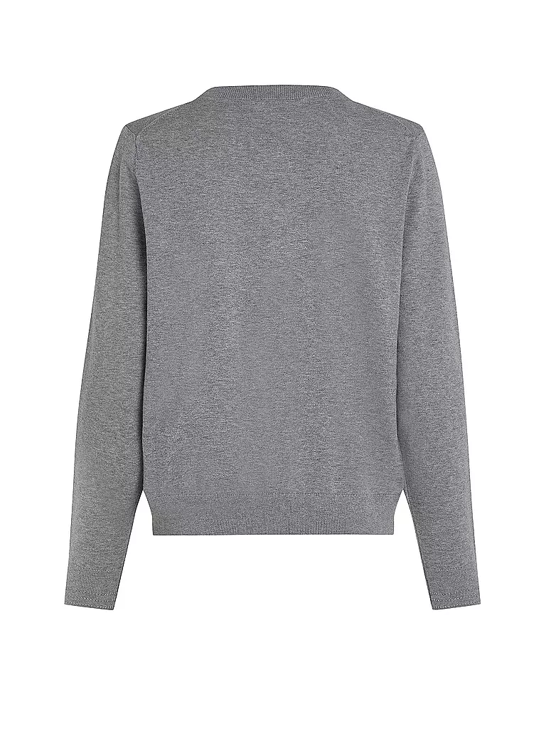 TOMMY HILFIGER Strickjacke  grau