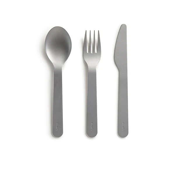 Set de 3 couverts en inox spécial lunch box basics To Go Lékué