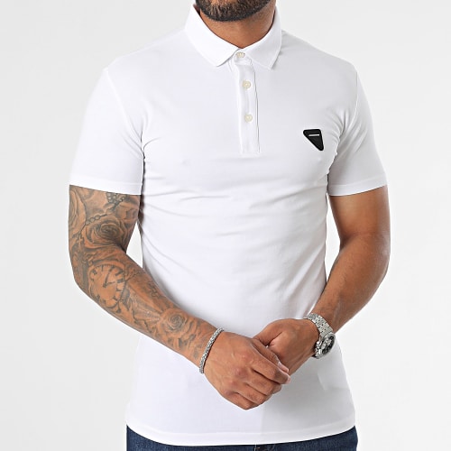 Polo Manches Courtes Slim Chicago MMKS02325 Blanc