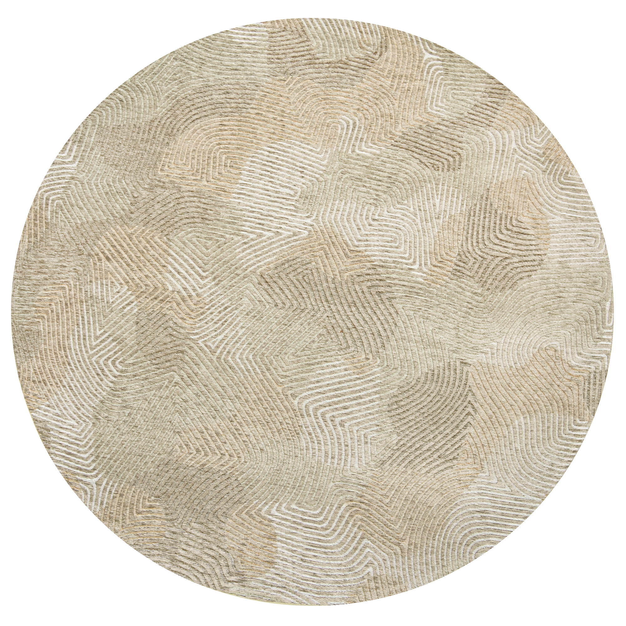 Ecorugs vloerkleed Coral beige ∅ 240 cm
