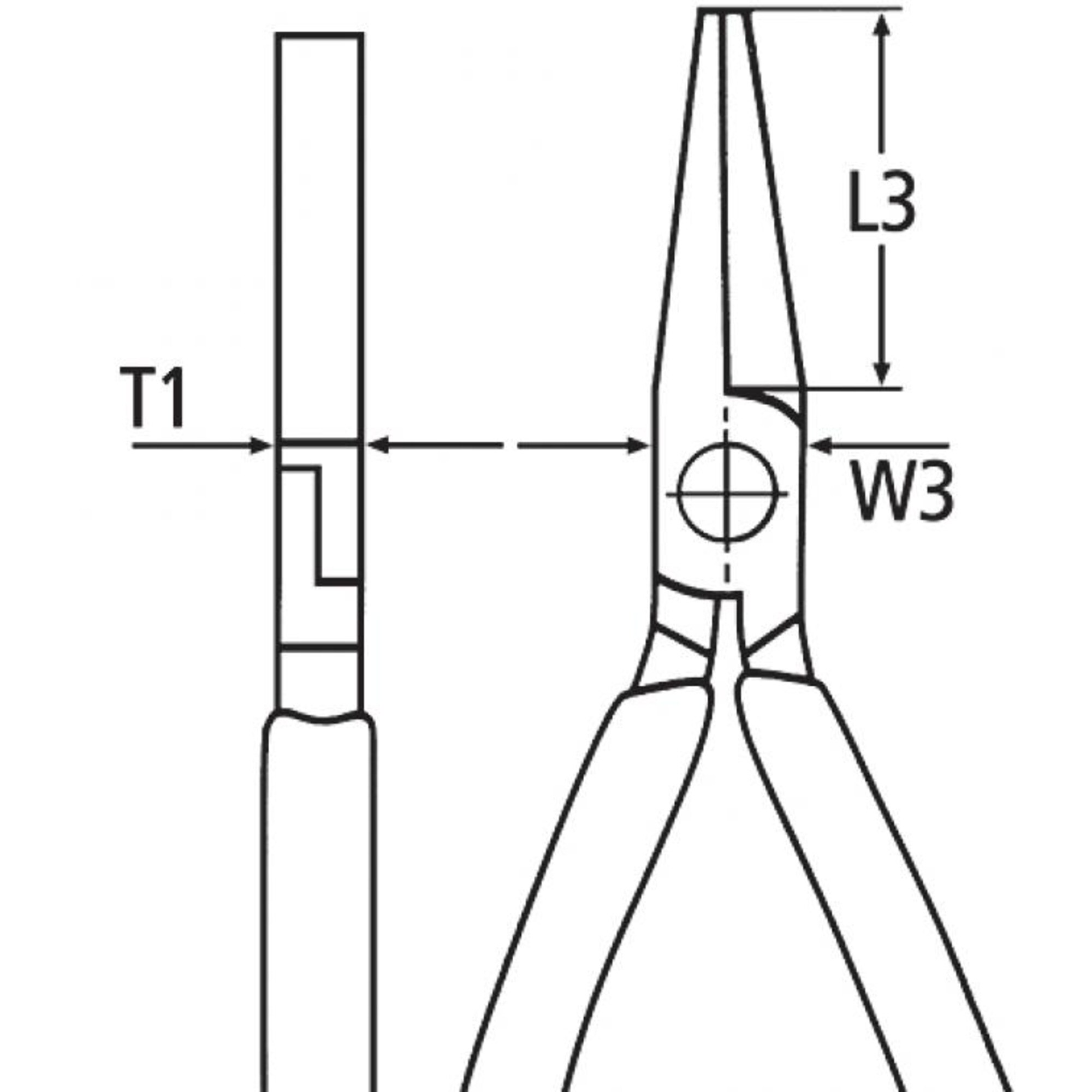 Knipex Greifzange Flachzange 20 01 160