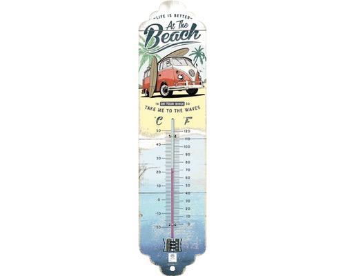 Thermometer VW Bulli - Strand 6,5x28 cm