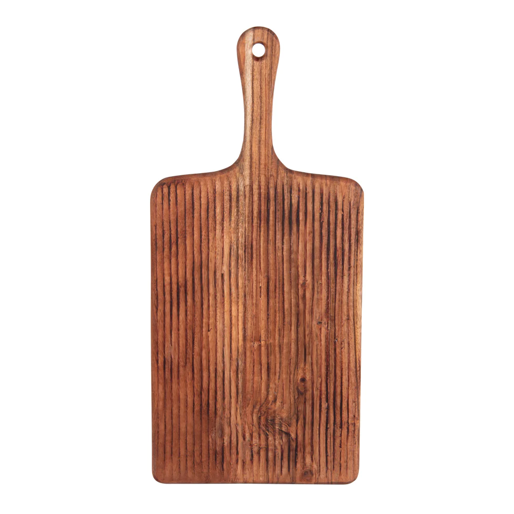 Planche à découper manche strié 55x25 cm Wild Table passion