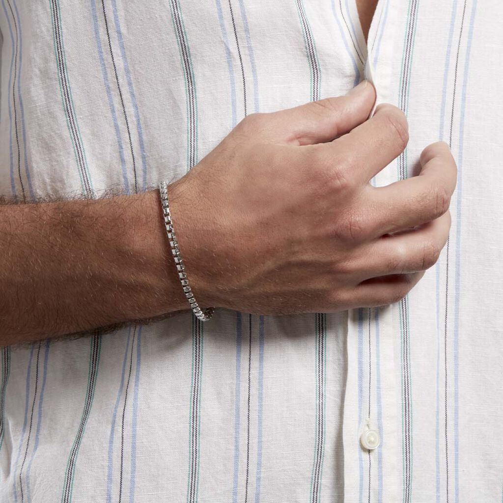 Bracelet Argent Blanc Gustin