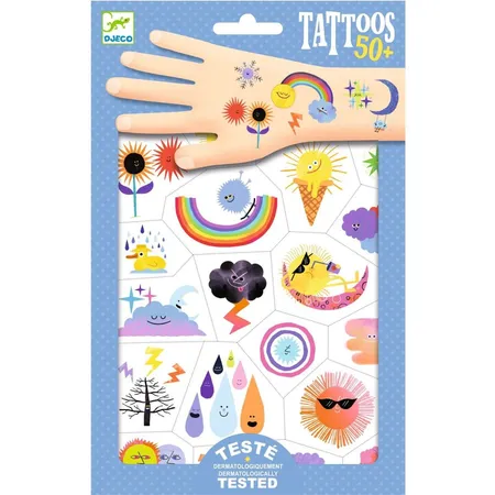 Djeco Tattoos: Wetter Emojis
