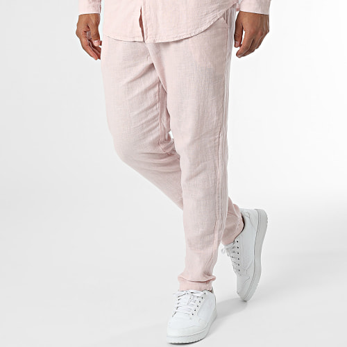 Ensemble Chemise Manches Longues Et Pantalon Rose