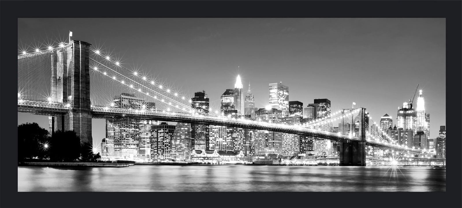 PRO ART Kunstdruck Bild NIGHTLIFE II 60 x 135 cm Rahmen mehrfarbig