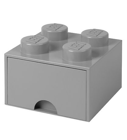 LEGO? Storage Opbevaringsskuffe - 4 Knopper - 25x25x18 - Gr?