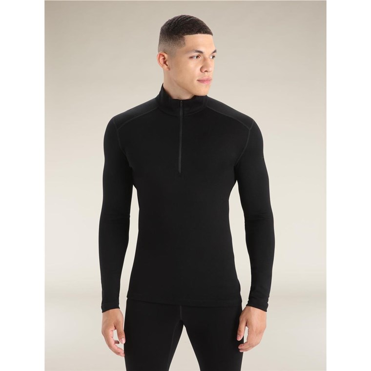 Icebreaker M 260 Tech LS Half Zip Black
