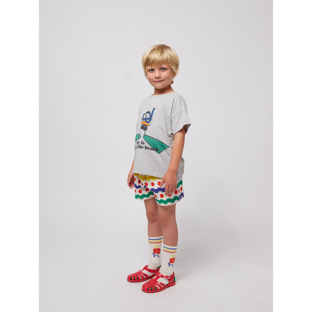 Køb Bobo Choses Heather Grey A Day At The Strand T-Shirt