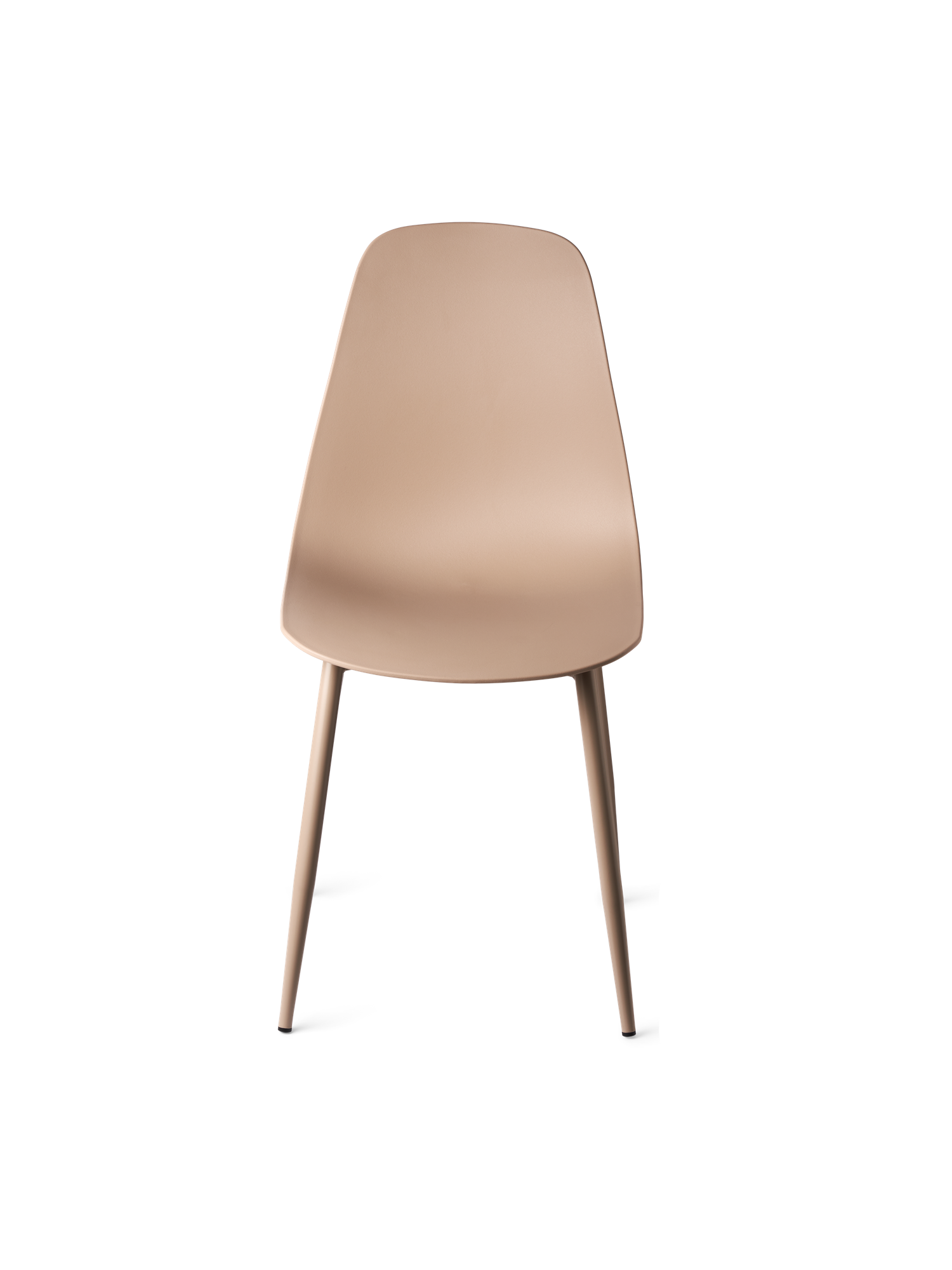 Stol 'Clara' | Jern/polypropylen. 40 x 47 x 87 cm. | Mocha