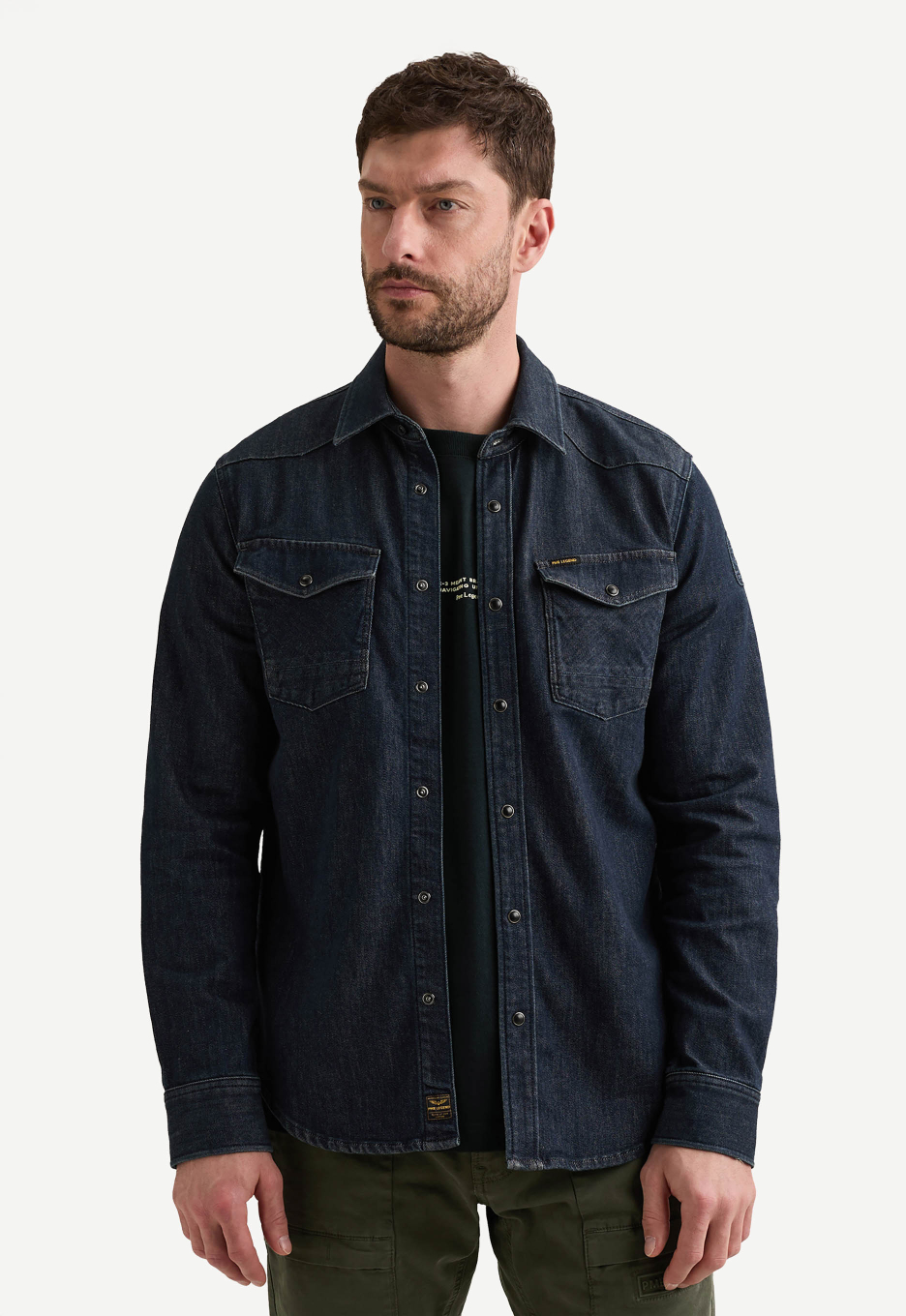 PME Legend Denim Badge Overhemd