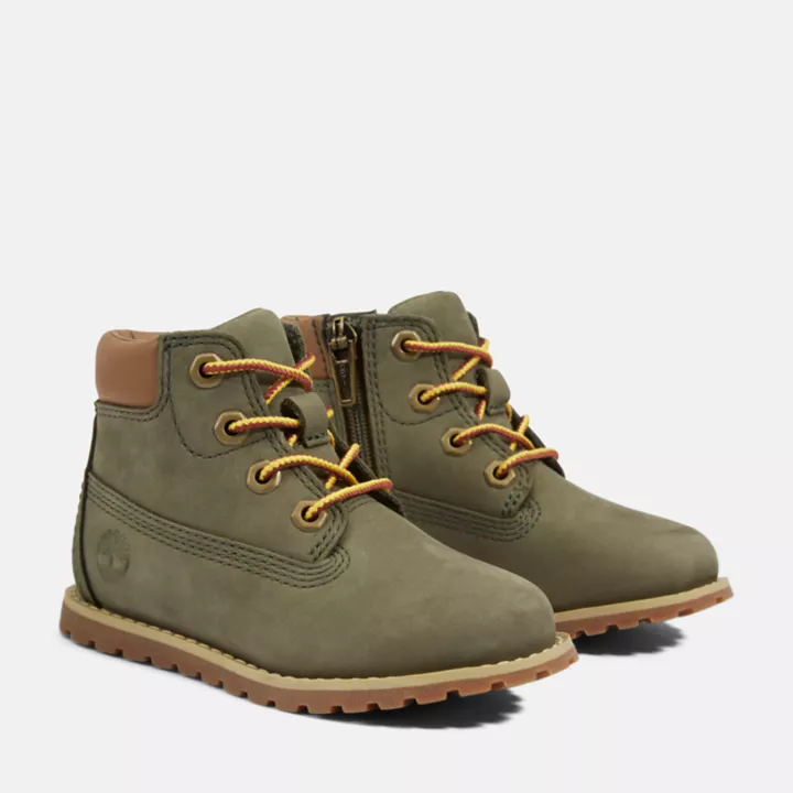 Bottines 6-Inch Pokey Pine pour tout-petit en vert foncé