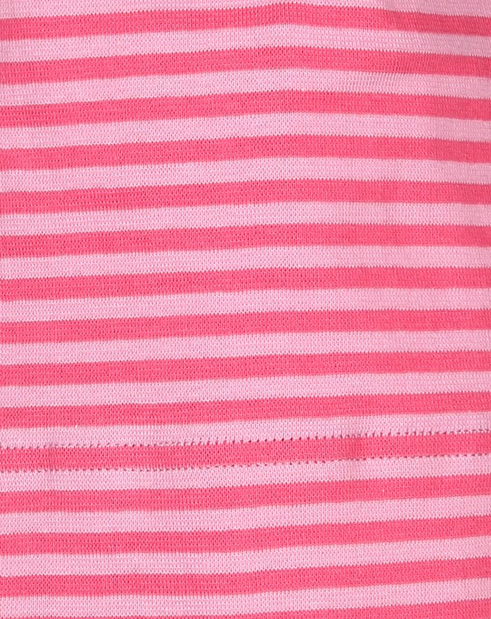 Beanie RAP STRICK gestreift in pink/rosa