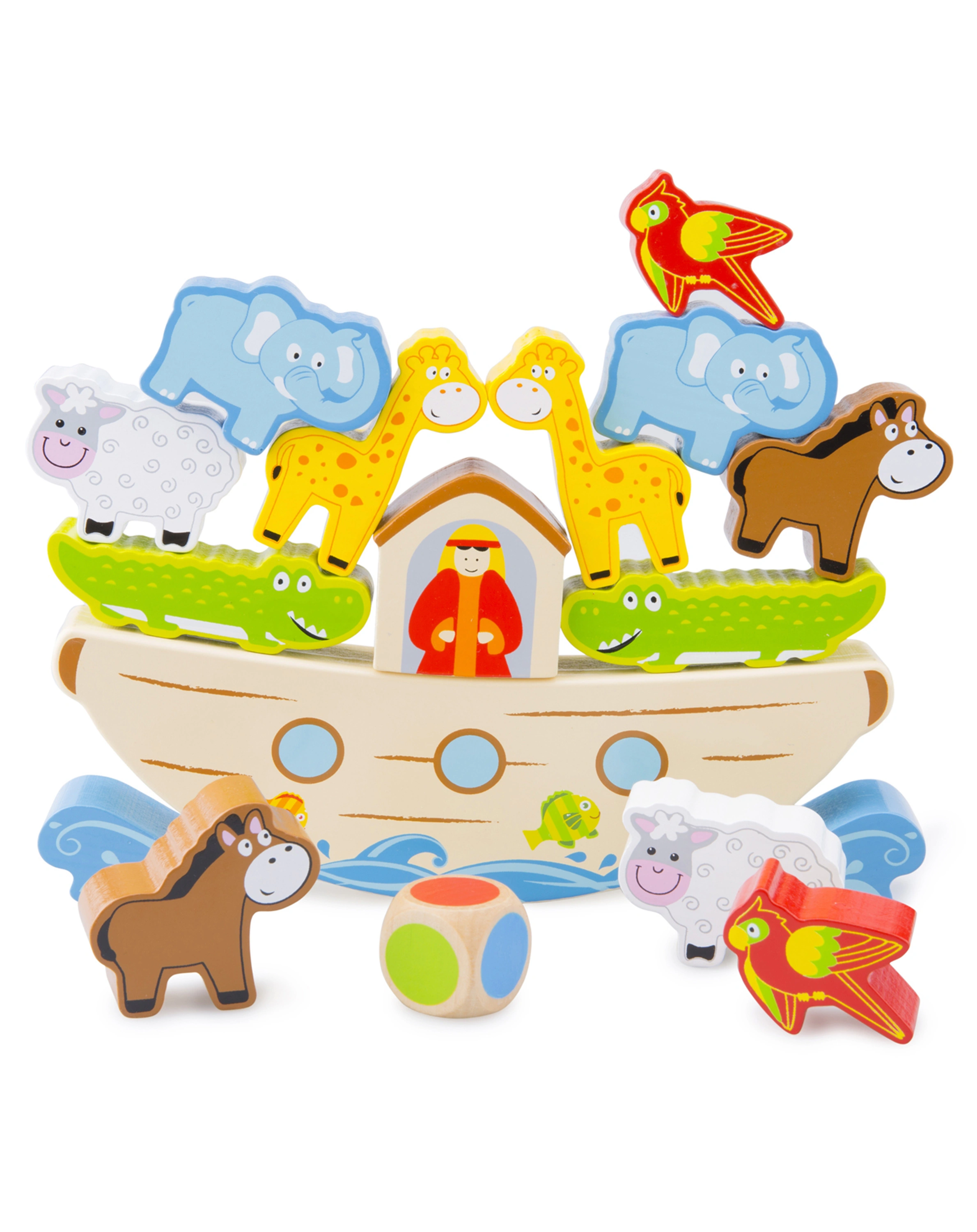 Balance-Spiel ARCHE NOAH aus Holz