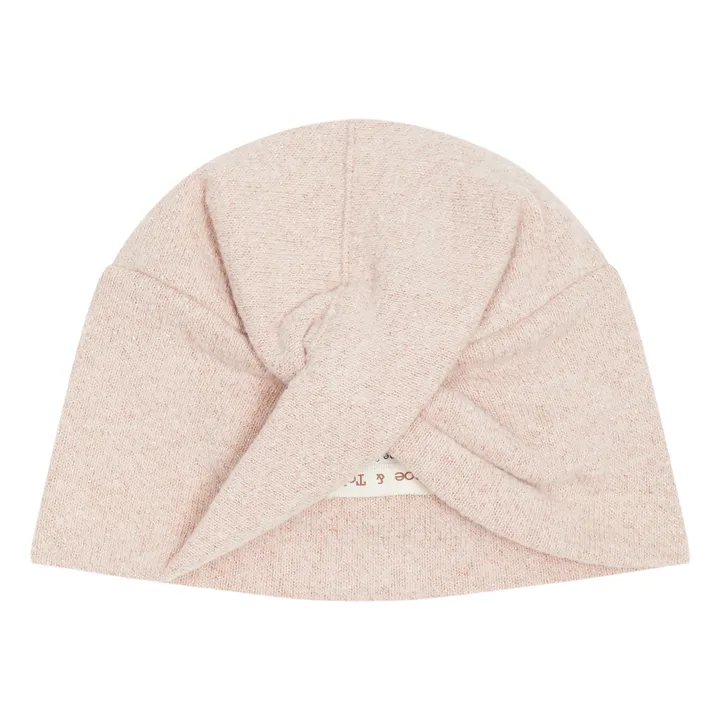 Zhoe & Tobiah Bonnet Turban Maille Lurex | Rose