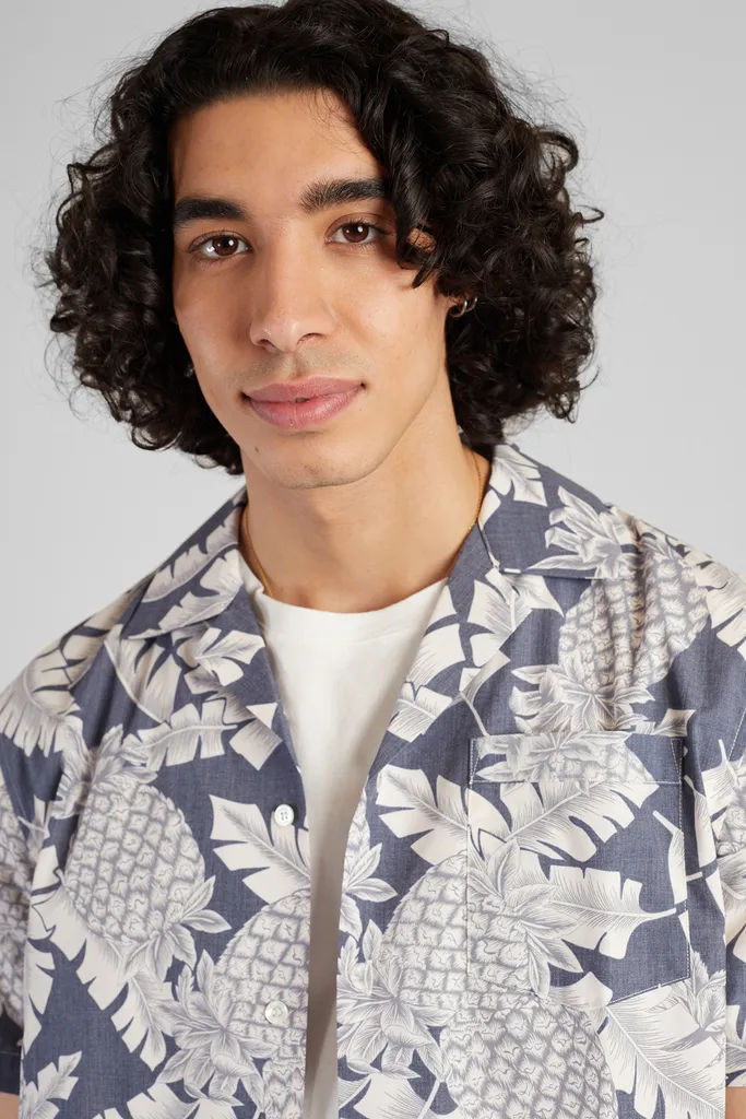 Chemise Imprimée Manches Courtes en coton japonais L'Exception Paris
