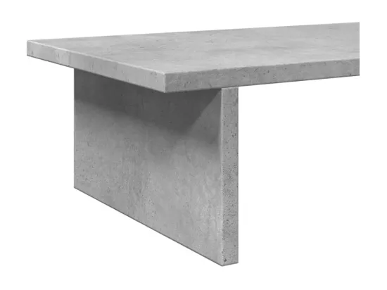 Support de moniteur gris béton 50x27x15 cm bois d'ingénierie