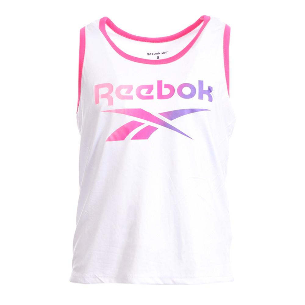 Reebok Débardeur Blanc/Rose Fille Reebok C74149